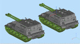 3d Printed 1/35/72 Soviet ISU-2-122 Self-propelled Anti-tank Gun Kit